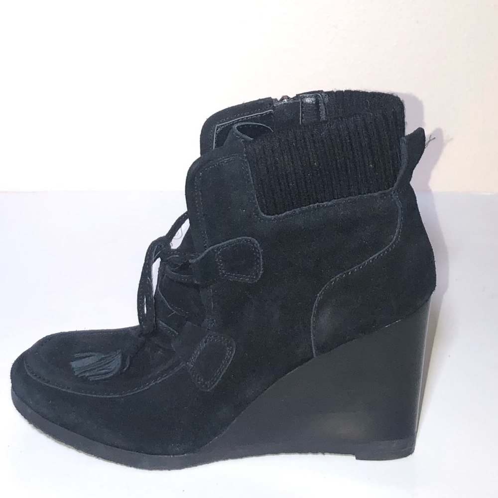 Franco Sarto Black 40% off  Lace Up Bootie Sz 9